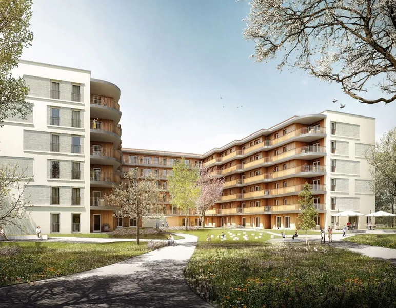 Barrierearme Neubauwohnung (Zweitbezug) mit kleinem Balkon, offener Küche, Duschbad — photo 1
